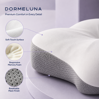 Dormeluna Ergonomic Butterfly Memory Foam Pillow