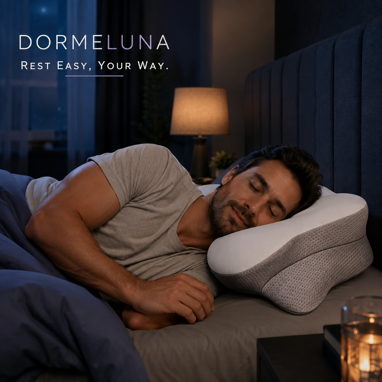 Dormeluna Ergonomic Butterfly Memory Foam Pillow