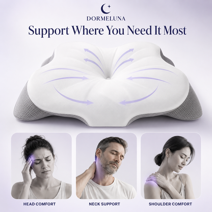 Dormeluna Ergonomic Butterfly Memory Foam Pillow
